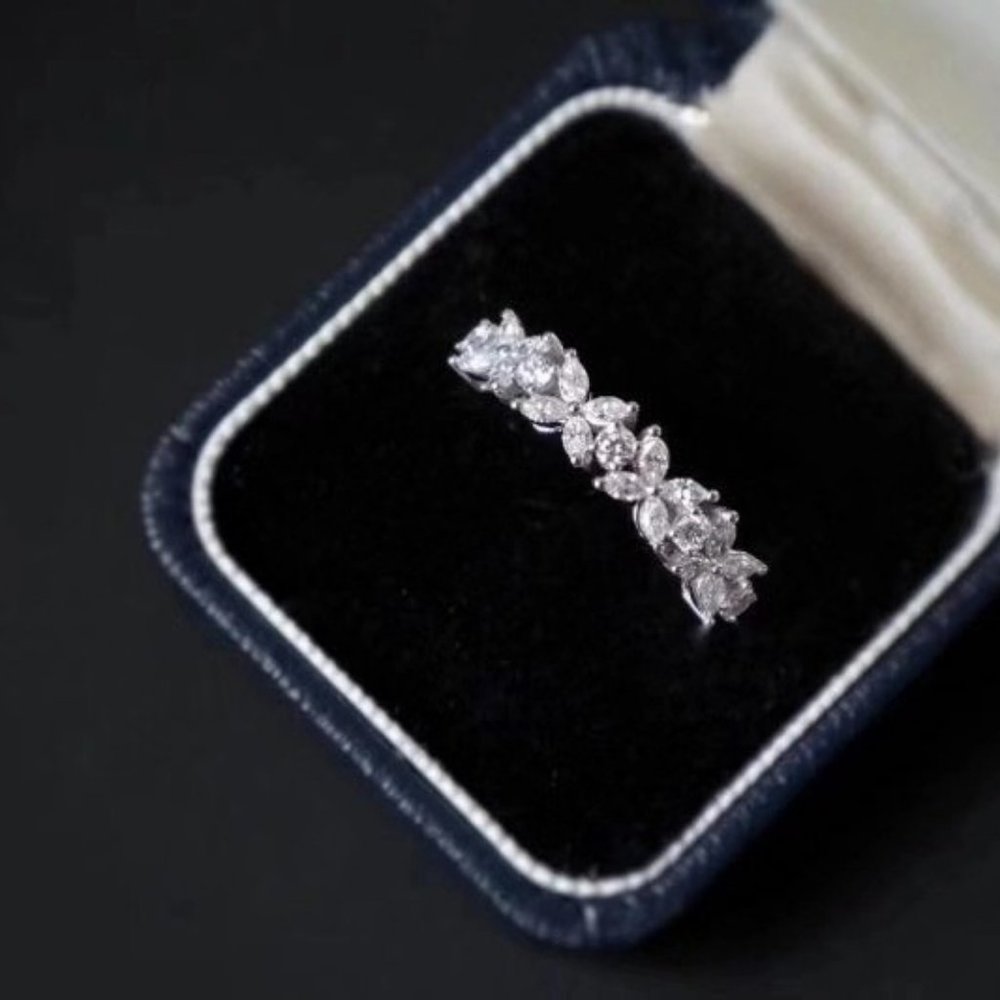 Marquis Flower Ring - Picture 4 of 8